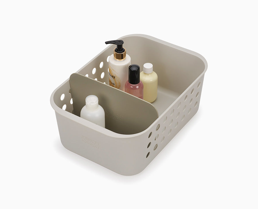 The Country Bath Storage Basket provides decorative storage for the bathroom.  It's the perfect spot for bottles …