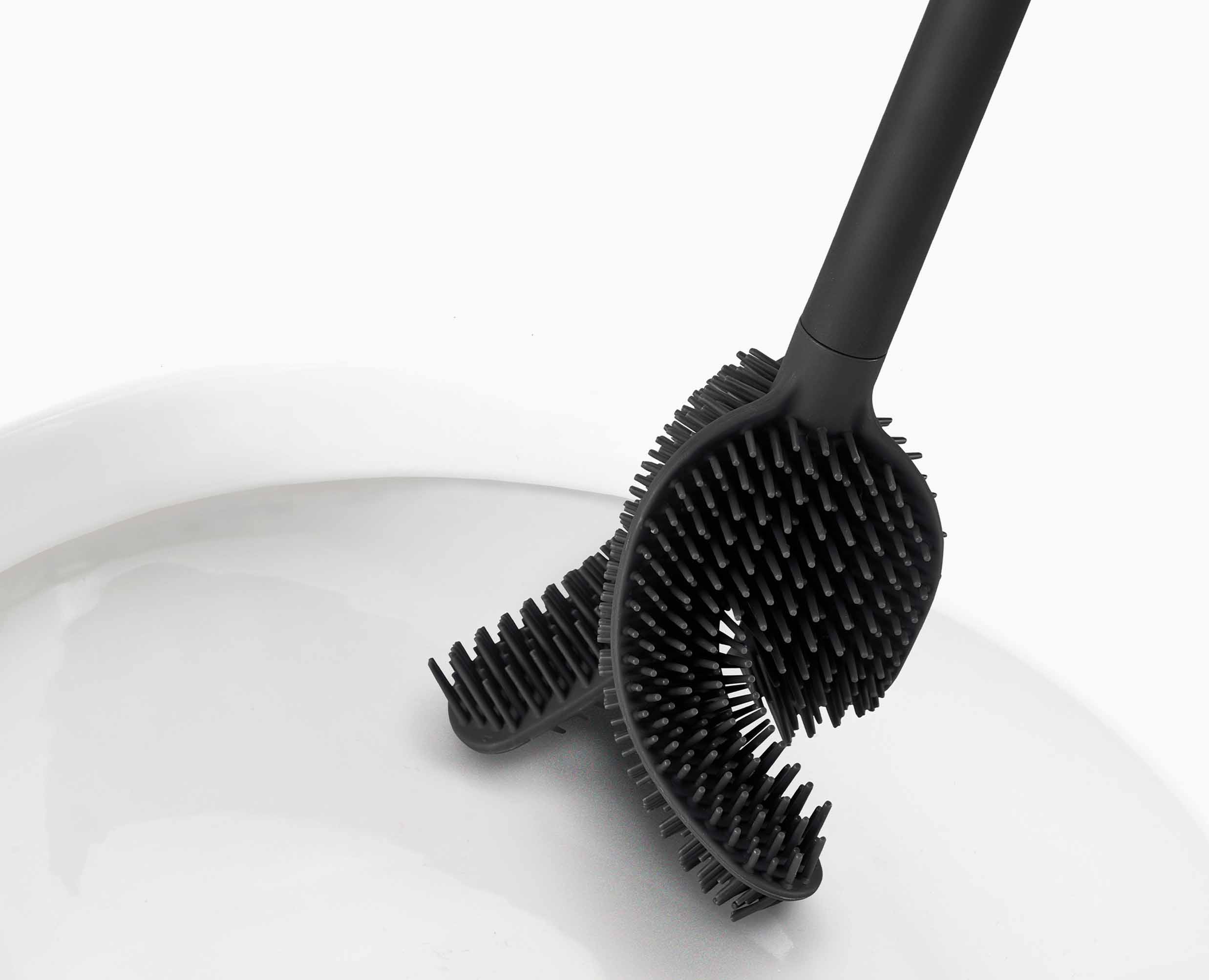 Black toilet bowl clearance brush