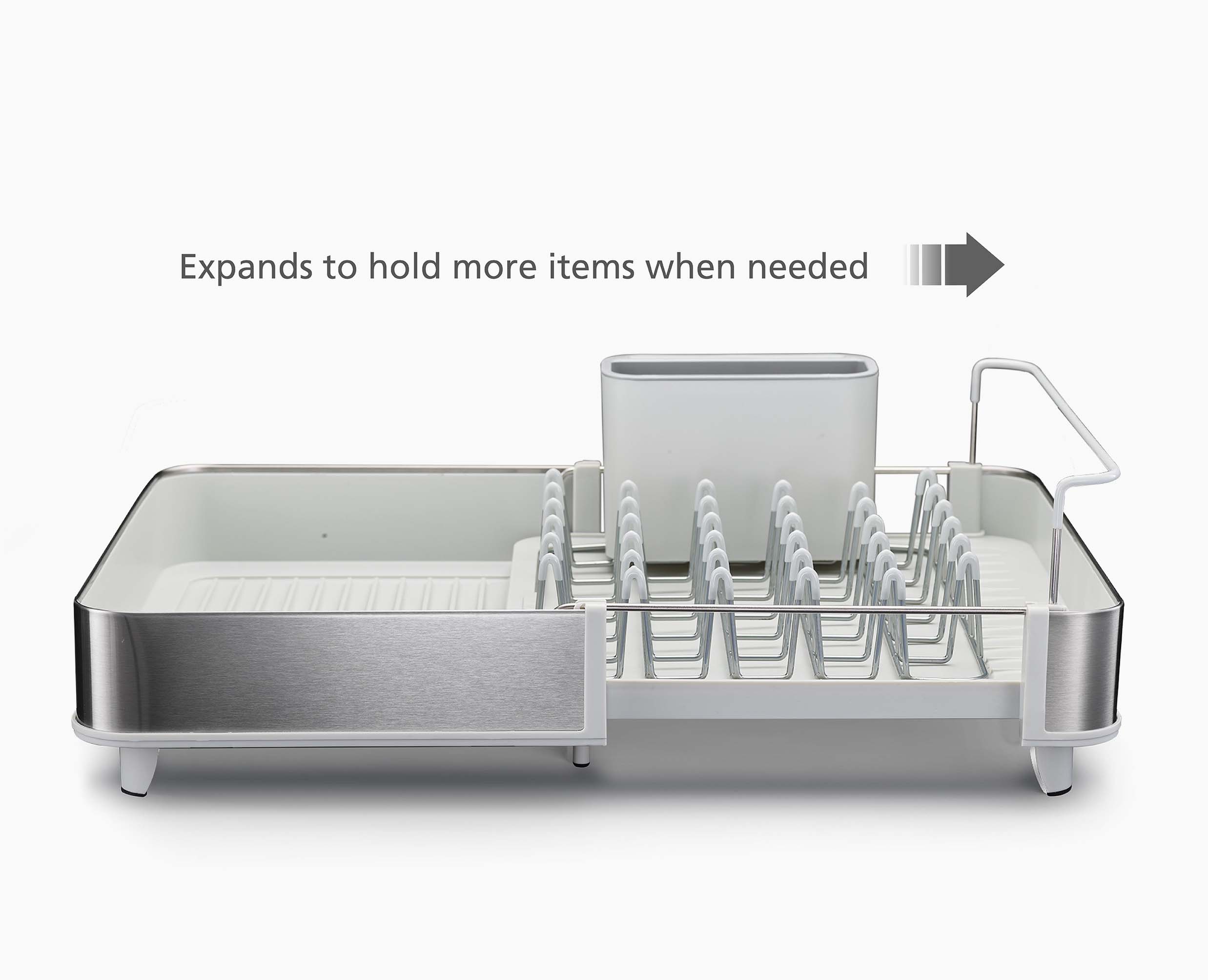 Steel Expandable Dish Rack Joseph Joseph UK   851692 PDP INFO 