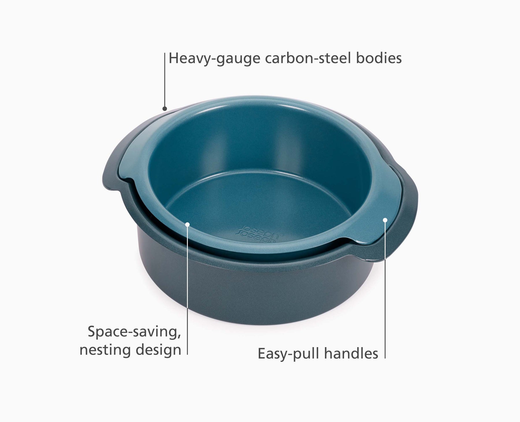 Nest™ Bake Non-Stick 2-piece Blue Round Cake Tin Set - 45068 - Image 4