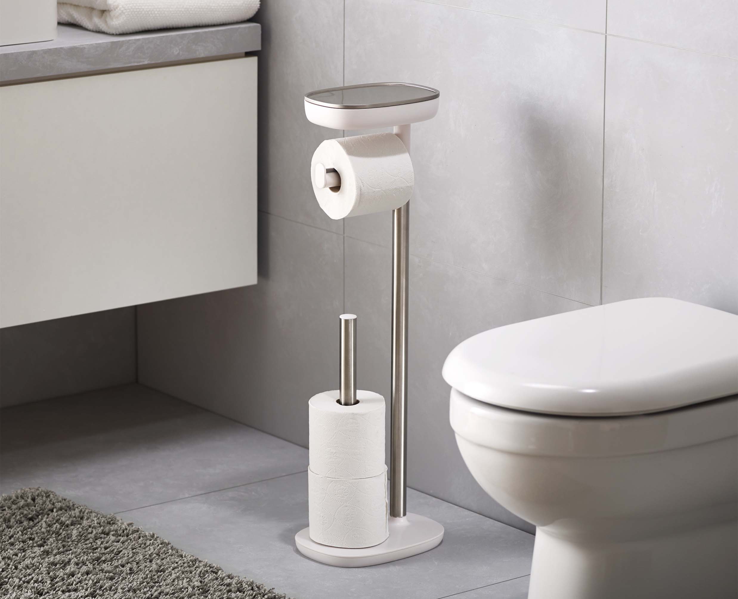 Toilet roll deals and towel holder